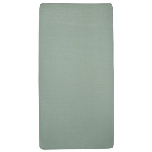 Hoeslaken Meyco 2st Wieg 40x80/90 Stone Green