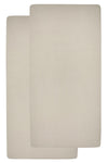 Hoeslaken Wieg Meyco Jersey Sand 2-pack 40x80