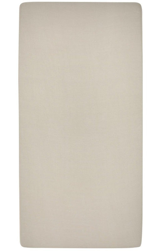 Hoeslaken Ledikant Meyco Jersey 60x120 Sand