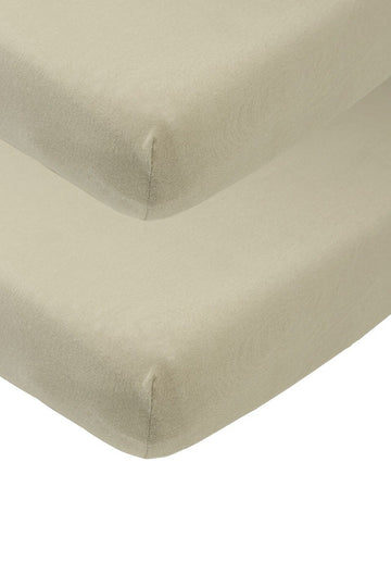 Hoeslaken Junior Meyco Jersey Taupe 2-pack 70x140