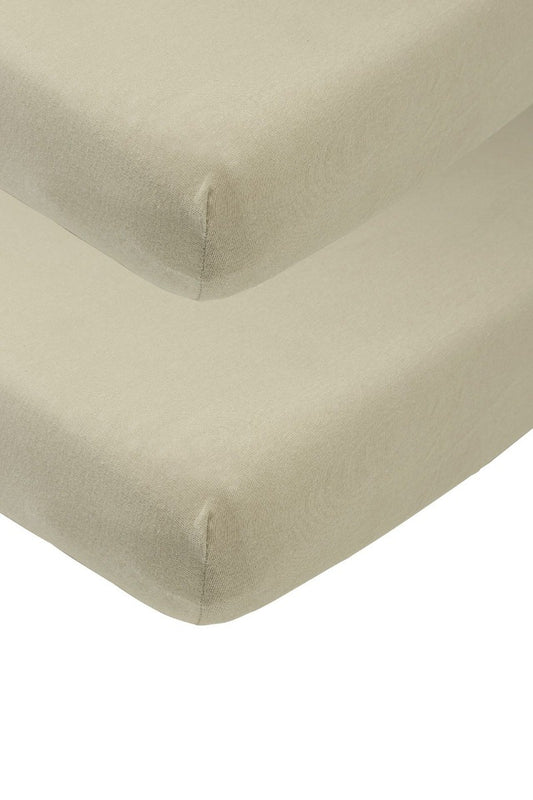 Hoeslaken Junior Meyco Jersey Taupe 2-pack 70x140