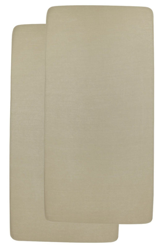 Hoeslaken Junior Meyco Jersey Taupe 2-pack 70x140