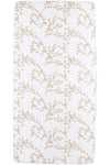 Hoeslaken Wieg Meyco Jersey Branches Sand 40x80