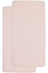 Hoeslaken Wieg Meyco Soft Pink 2-pack 40x80