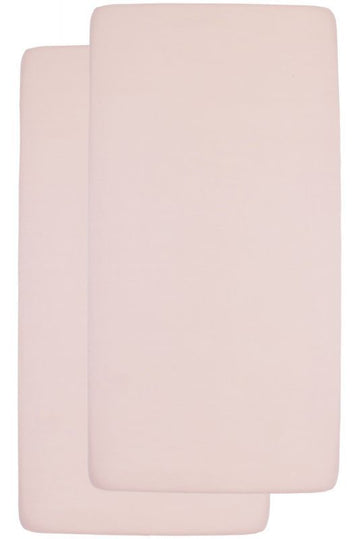 Hoeslaken Wieg Meyco Soft Pink 2-pack 40x80