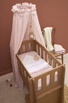 Hoeslaken Wieg Meyco Soft Pink 2-pack 40x80