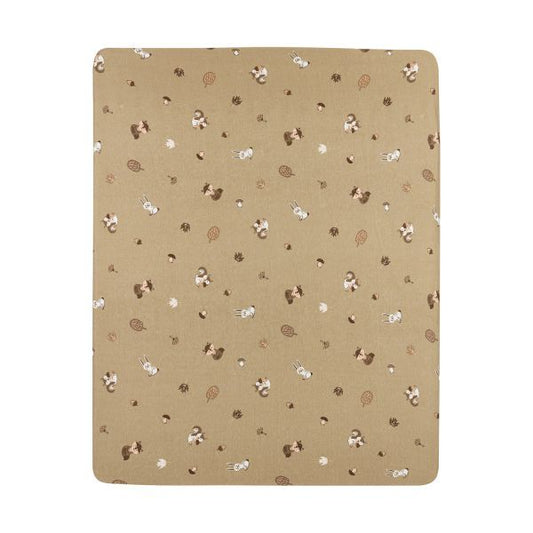 Hoeslaken Co-Sleeper Meyco Forest Animals Sand 50x90