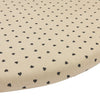 Hoeslaken Boxmatras Meyco Rond Sweet Heart Sand
