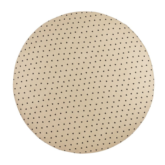 Hoeslaken Boxmatras Meyco Rond Sweet Heart Sand