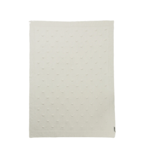 Deken Wieg Meyco Knots Offwhite