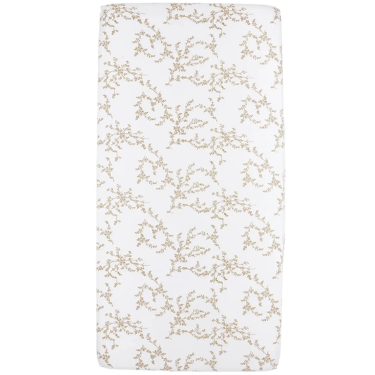 Hoeslaken Co-sleeper 50x90 Meyco Branches Sand