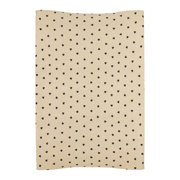 Aankleedkussenhoes Meyco Sweet Heart Sand/Black