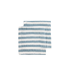Monddoekjes Meyco Pre Washed Fat Stripe Jeans Blue 2-pack