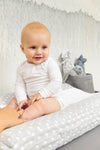 Aankleedkussenhoes Meyco Little Dots Grijs