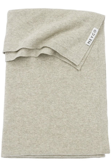 Deken Wieg Meyco Knit Basic Sand Melange