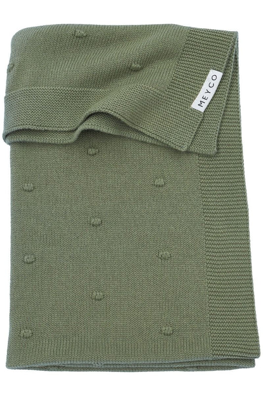 Deken Wieg Meyco Mini Knots Forest Green