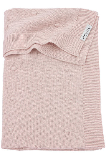 Deken Wieg Meyco Mini Knots Soft Pink