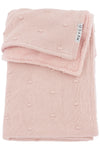Deken Wieg Meyco Mini Knots Teddy Soft Pink