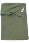 Deken Ledikant Meyco Mini Knots Forest Green