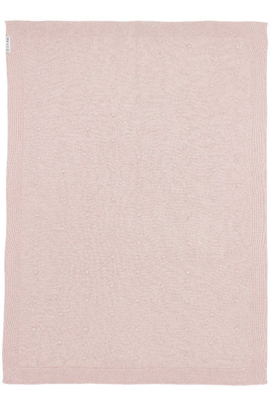 Deken Ledikant Meyco Mini Knots Soft Pink
