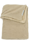 Deken Ledikant Meyco Mini Knots Teddy Sand