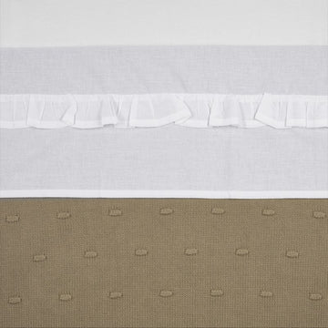 Laken Ledikant Meyco Ruffle Wit