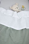 Laken Ledikant Meyco Ruffle Wit