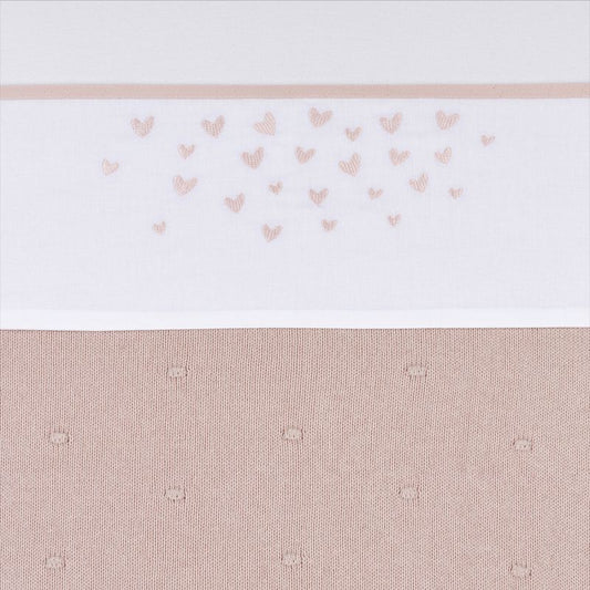 Laken Wieg Meyco Heart Soft Pink