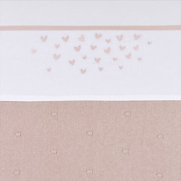 Laken Ledikant Meyco Heart Soft Pink