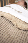 Deken Wieg Meyco Wafel Teddy Sand