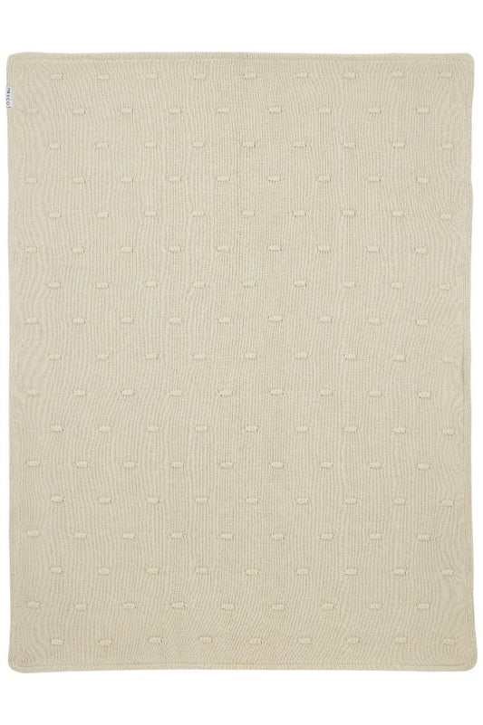 Deken Wieg Meyco Knots Teddy Soft Sand 75x100