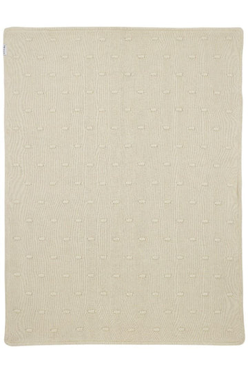 Deken Ledikant Meyco Knots Teddy Soft Sand 100x150