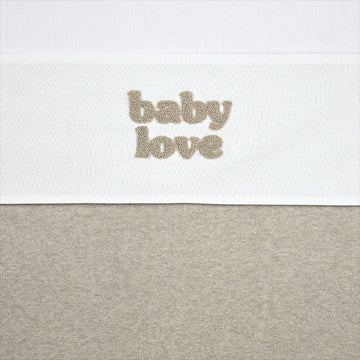 Laken Wieg Meyco Baby Love Sand Melange 75x100