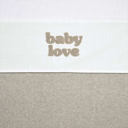 Laken Wieg Meyco Baby Love Sand Melange 75x100
