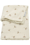 Deken Wieg Meyco Gingko Soft Sand 75x100