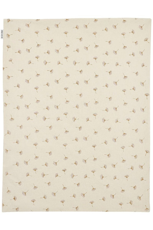 Deken Wieg Meyco Gingko Soft Sand 75x100