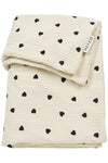 Deken Ledikant Meyco Pre Washed Hydrofiel Sweet Heart Soft Sand