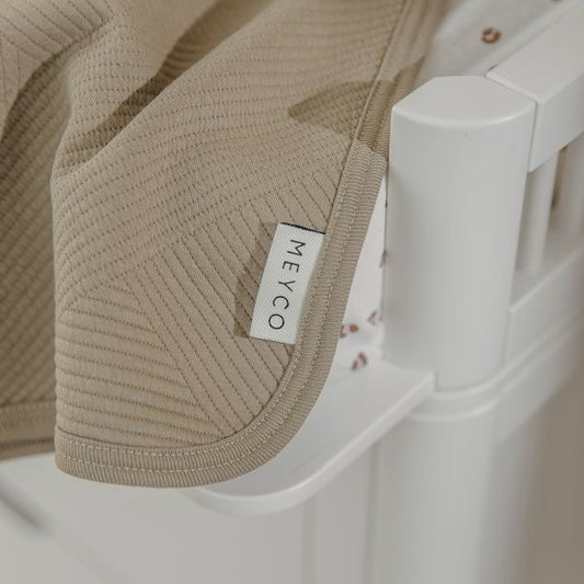Deken Wieg Meyco Jacquard Pure Taupe