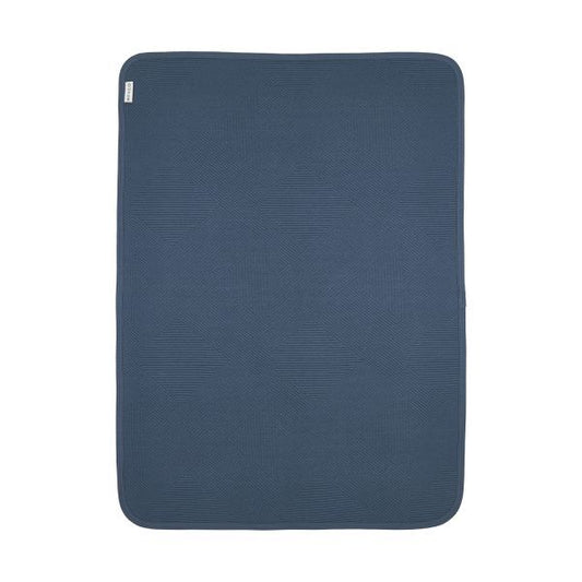 Deken Wieg Meyco Jacquard Pure Indigo