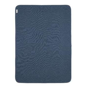Deken Ledikant Meyco Jaquard Pure Flannel Indigo