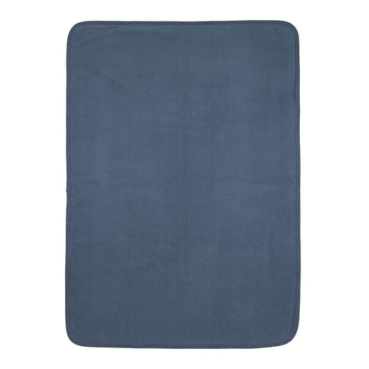 Deken Ledikant Meyco Jaquard Pure Flannel Indigo