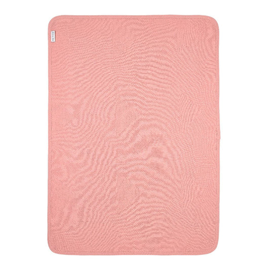 Deken Wieg Meyco Jaquard Pure Flannel Rose