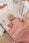 Deken Wieg Meyco Jaquard Pure Flannel Rose