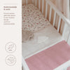 Deken Ledikant Meyco Stripe Gebreid 100x150 Purple Pink/Soft Pink