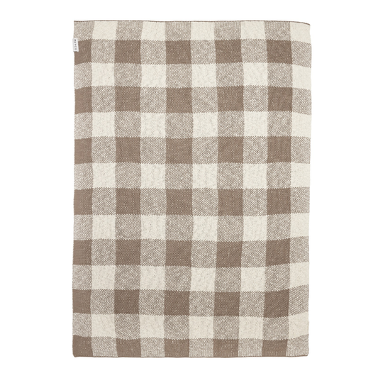 Deken Wieg Meyco 75x100 Block Gebreid Dark Taupe