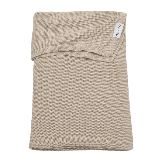 Deken Wieg Meyco Basic Gebreid 75x100 Sand