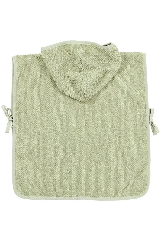 Badponcho Meyco Popcorn 1-3 jaar Soft Olive