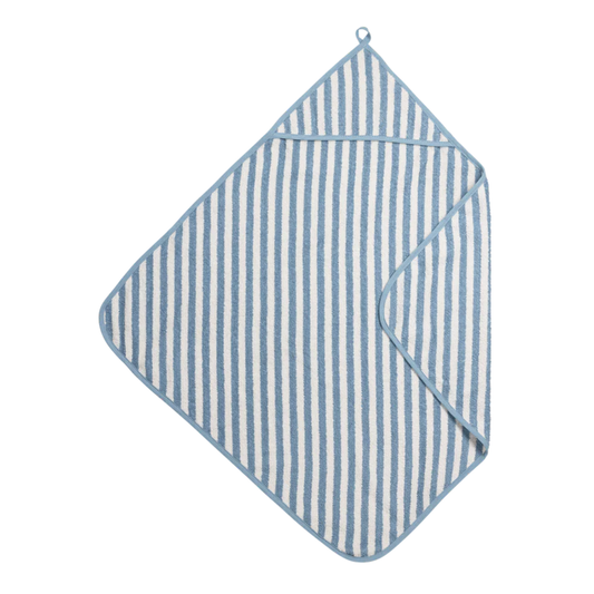Badcape Meyco Jacquard Fat Stripe Jeans Blue