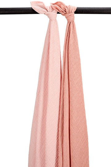 Swaddle Doek Meyco Pre-Washed Soft Rose/Rose 2-pack