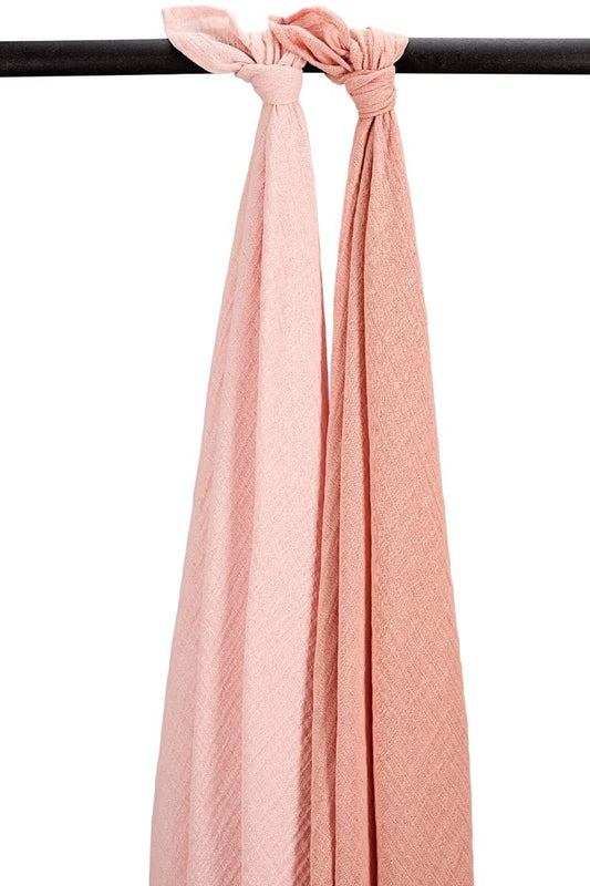 Swaddle Doek Meyco Pre-Washed Soft Rose/Rose 2-pack